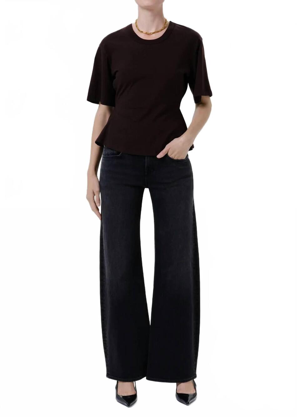 NEW CITIZENS OF HUMANITY nora relaxed trouser in cat eye